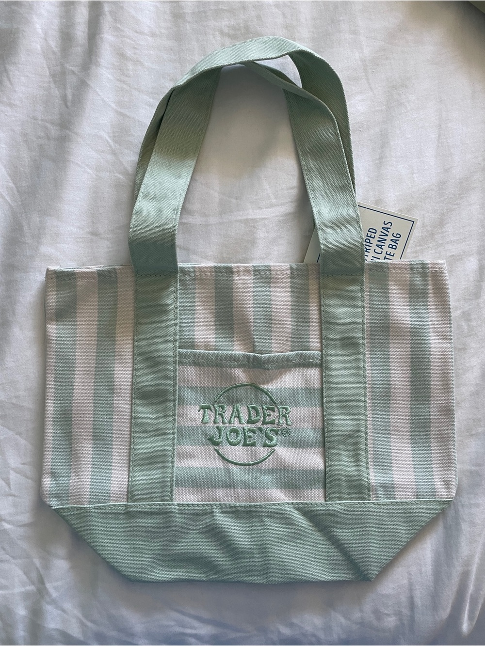 NWT - Trader Joe’s Striped Mini Tote